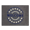 Practicon 2-Color 4' x 3' Horizontal Mat 6049817 | Molar welcome floor mat design.