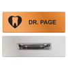 Personalized Satin Bronze Name Badge