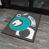 2-Color 3' x 4' Vertical Mat | Polka Dot Welcome design.