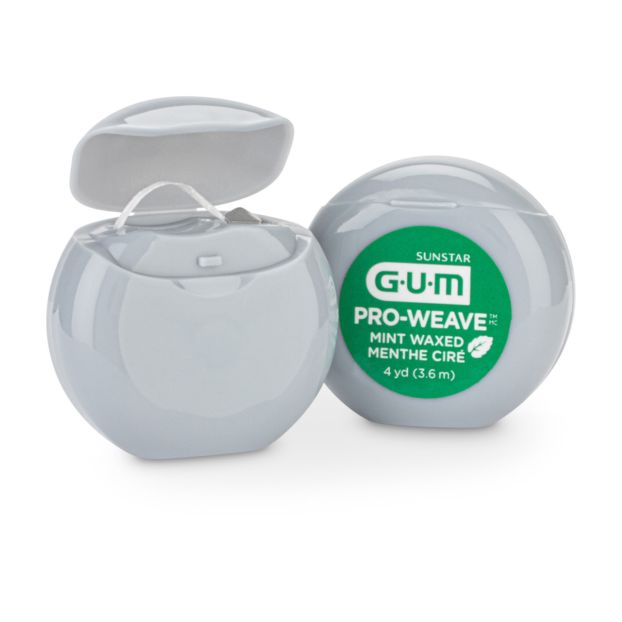 GUM Pro-Weave Waxed Mint Floss 4 yds. 144/Box | Practicon