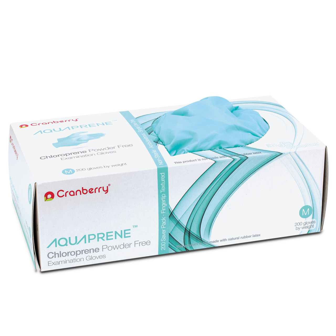 Cranberry Aquaprene Chloroprene Powder-Free Gloves 200/Box