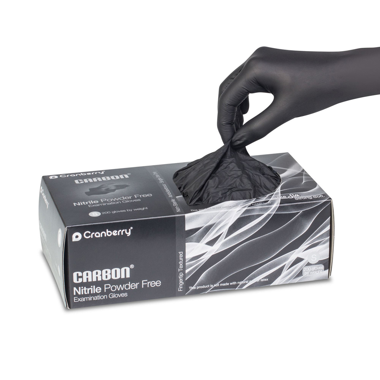 Cranberry Carbon Black Powder-Free Nitrile Gloves 200/Box