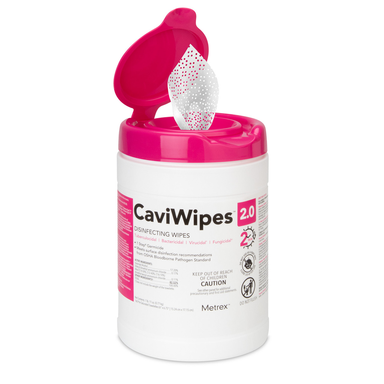 CaviWipes 2.0 Towelettes 160/Canister | Practicon Inc