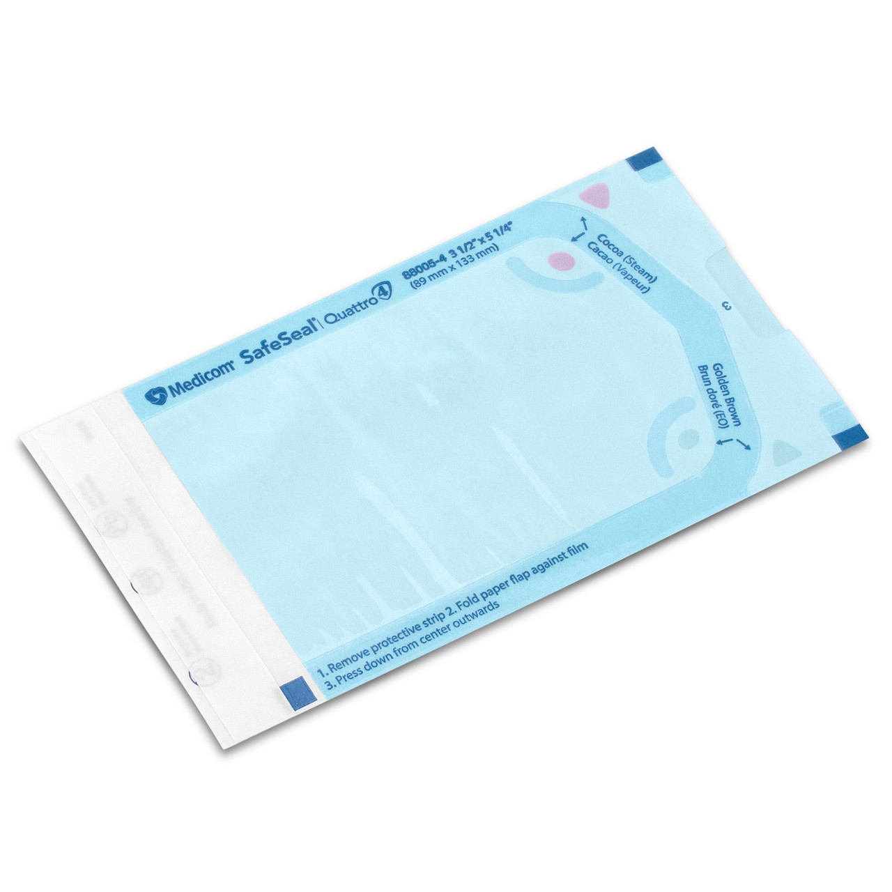 SafeSeal Quattro Sterilization Pouches 3½