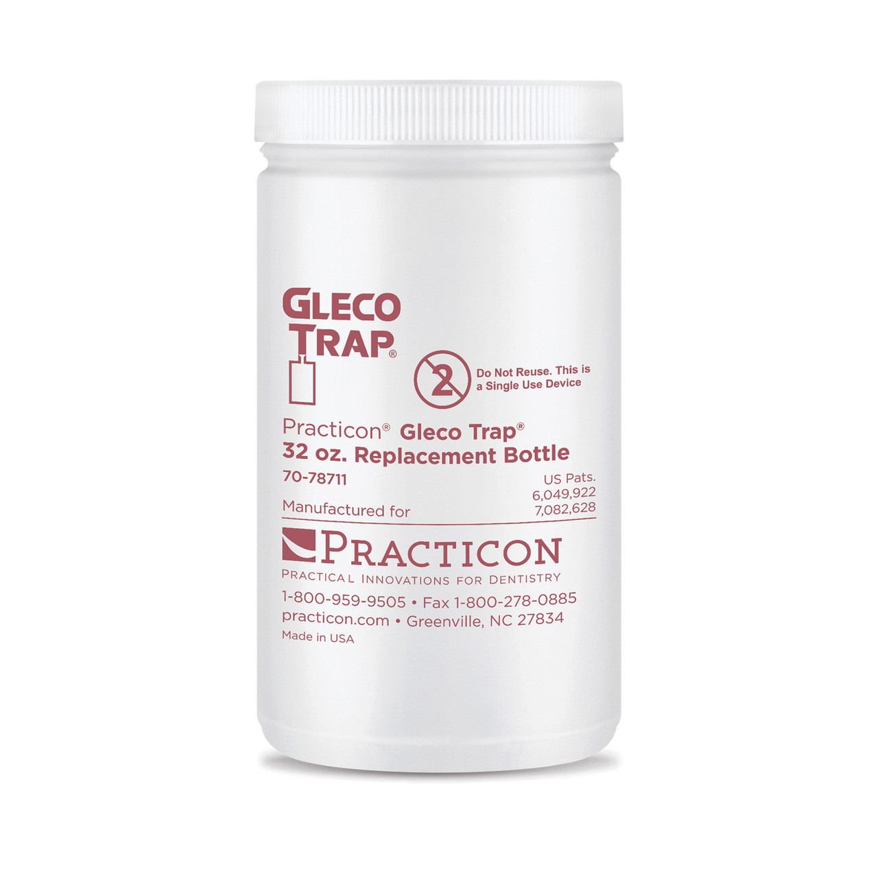 Gleco Trap System 32 oz. Replacement Bottles 12/Case | Practicon Inc