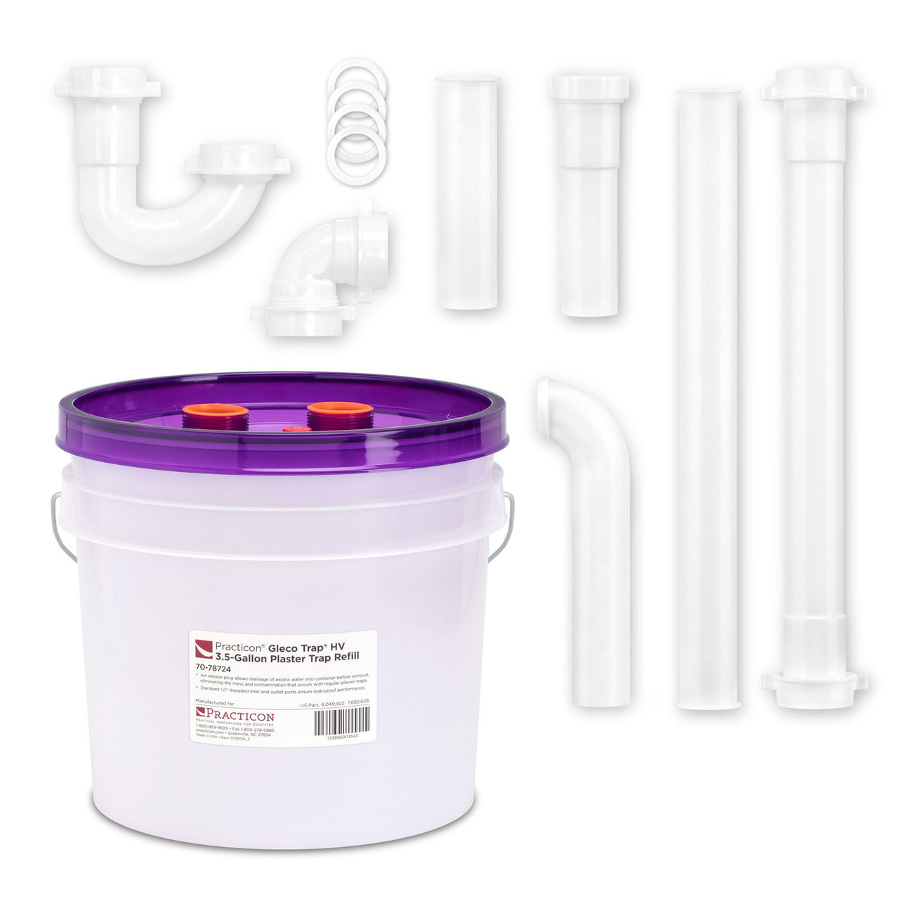 Gleco Trap® HV 3.5-Gallon Plaster Trap System | Practicon