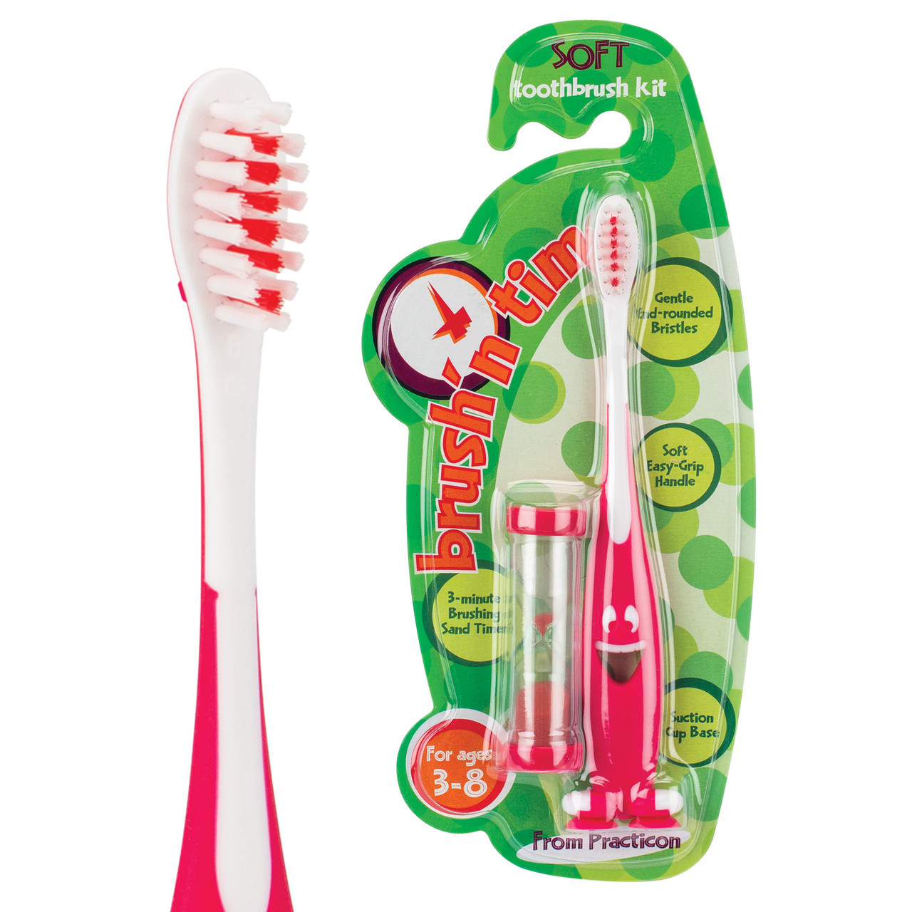 Brush'N Time Kids Toothbrush Kit with Timer 72/Box | Practicon Inc