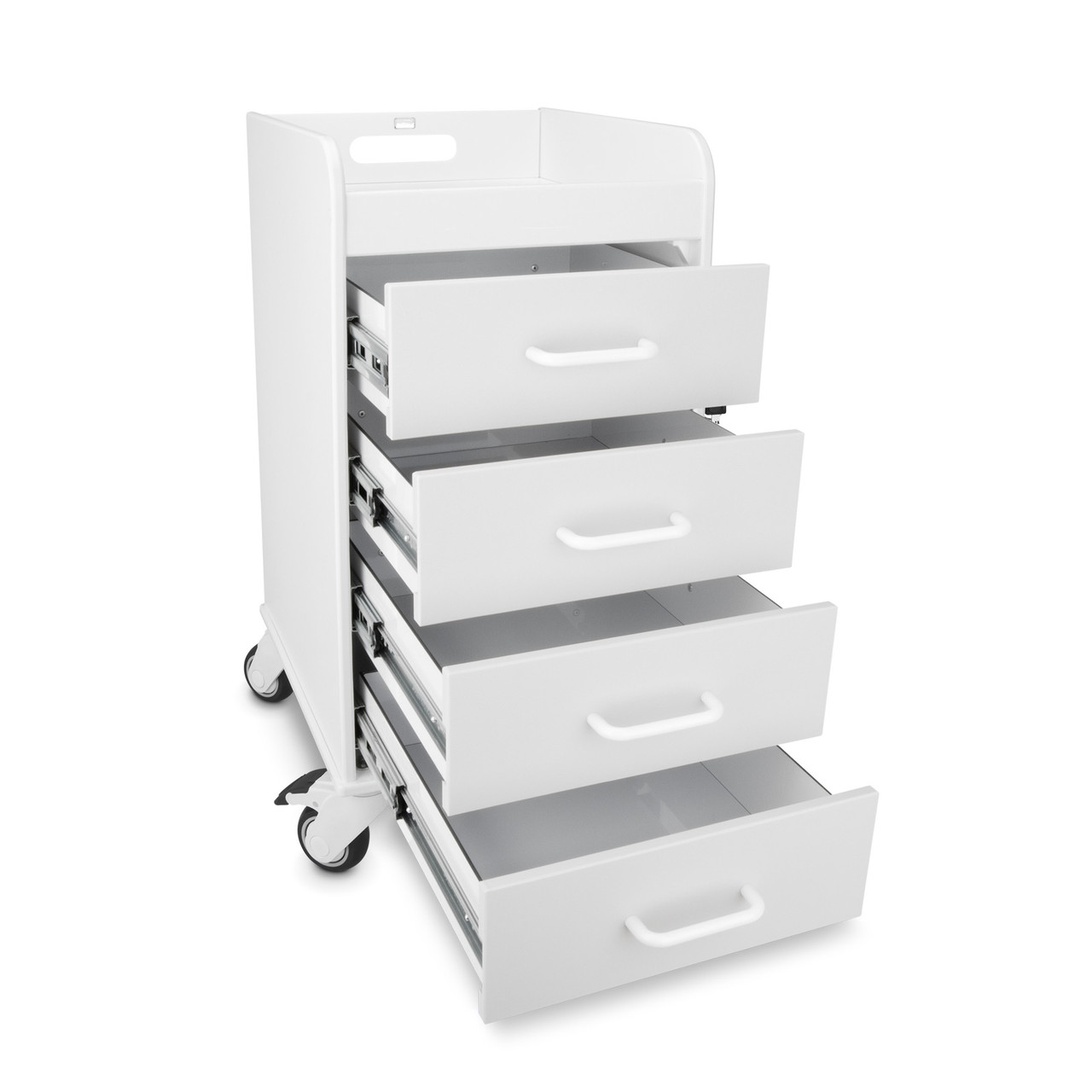 Compact Four-Drawer Locking Cart | Practicon Inc