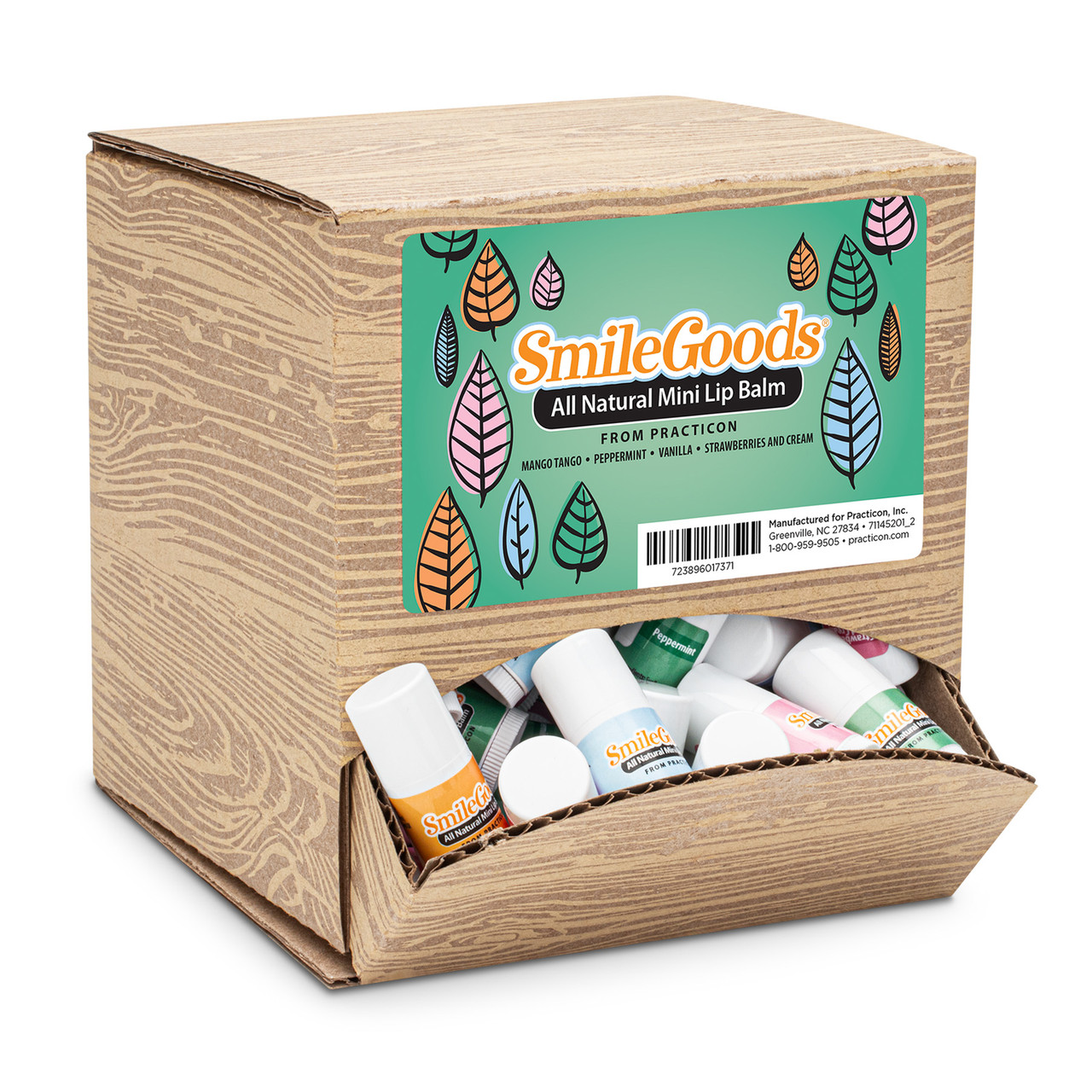 SmileGoods® All Natural Mini Lip Balms 120/Pack | Practicon