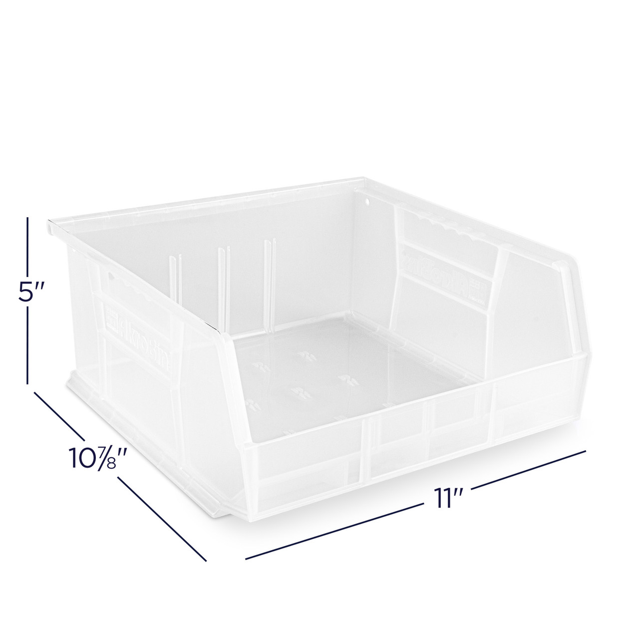 10 7/8 X 11 X 5 Clear Non-Stackable AkroBins | Practicon Inc