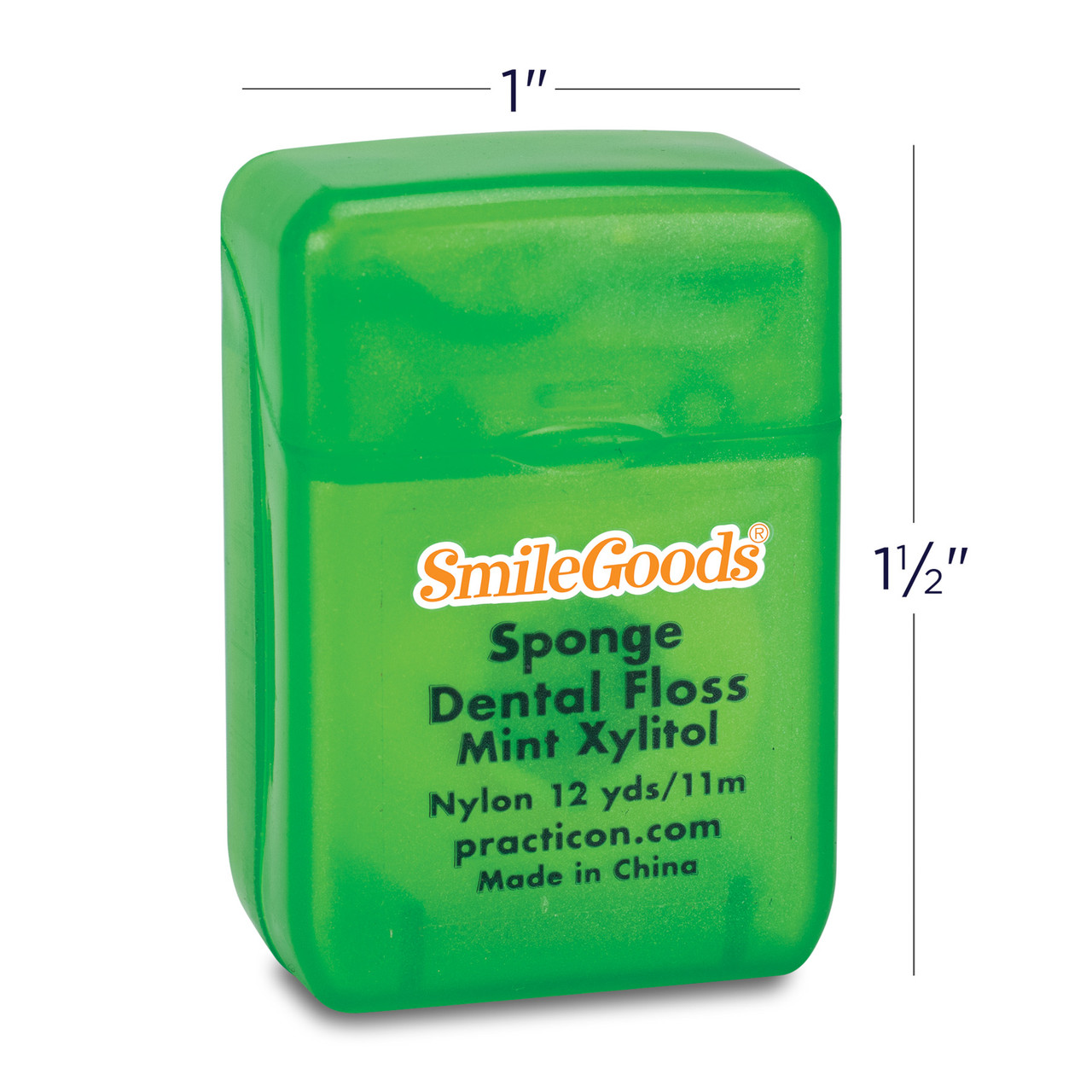 Personalized SmileGoods Mint Xylitol Sponge Floss 72/Case