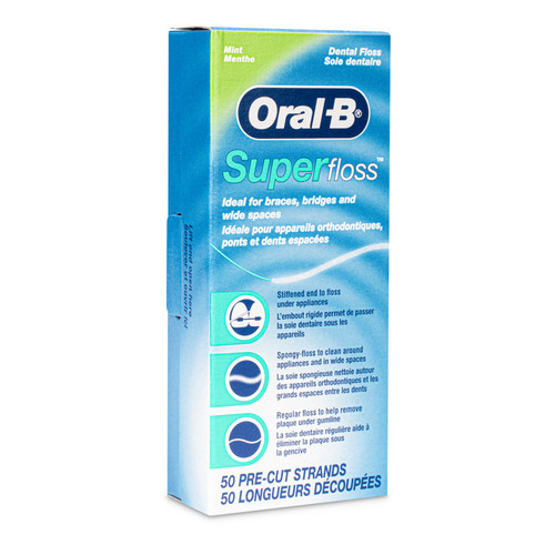 Oral-B® Oral-B Mint Superfloss Office Pack 50/Box 24Box/Case 71016325