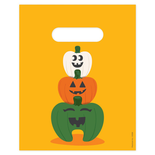 8 x 10 Pumpkin Stack Bags | Double-sided graphics on tough, 2.8 mil plastic. 100 per pack.