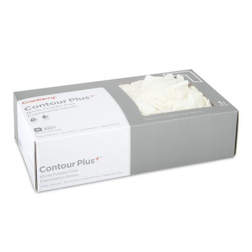 7018317 Cranberry® Contour Plus® Nitrile Exam Gloves 100/Box
