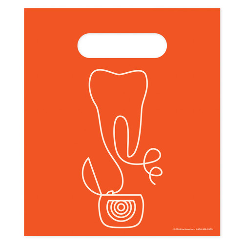 Practicon 7 ¾ x 9 Molar Floss Bags 100/Pack 11096194