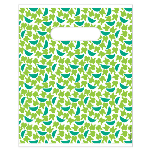 Practicon 8 x 10 Tooth 'n' Grins Scatter Print Bags 100/Pack 11096120
