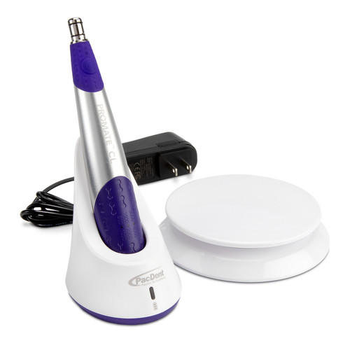 70752140 | ProMate™ CL Cordless Hygiene Handpiece Kit | Includes foot pedal, charging base, three autoclavable outer sheaths, and 100 barrier sleeves.