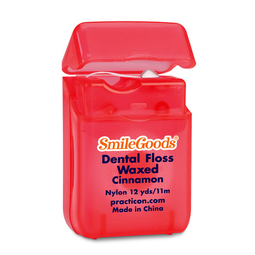 SmileGoods® Cinnamon Waxed Dental Floss 12 yds. 72/Case