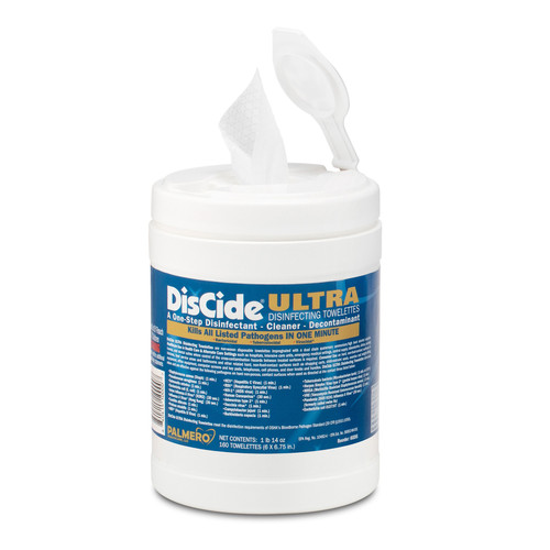 Palmero DisCide Ultra Towelettes 160/Canister 704248