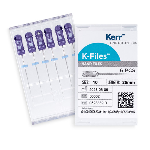 K-Files 25mm Size 10 Purple 6/Pack 71379158