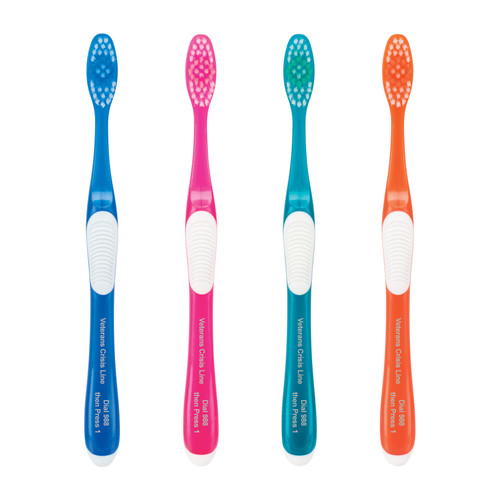 SmileGoods Crisis Hotline Adult Toothbrush 144/Box | Practicon Inc