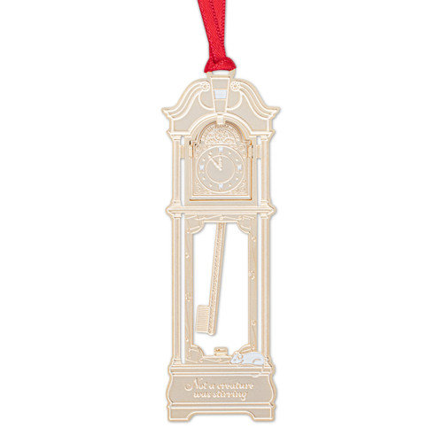 Seasonal Dental Gifts Practicon 33rd Annual Dental Grandfather Clock Brass Ornament 9017831