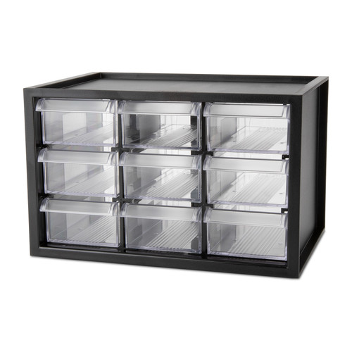 70103340 | Mini 9-Drawer Benchtop Cabinet | Organize a variety of small items with the Mini 9-Drawer Benchtop Cabinet.