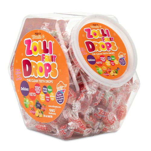 Zollipops® Original Assorted Hex-Shaped Canister | Practicon Inc