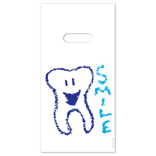 11098303 | 6 x 12 Smile Tooth Bags 100/Pack