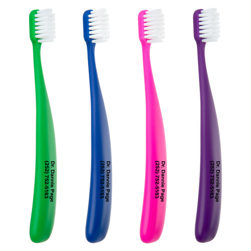 Personalized PRACTIvalu Wide-Handle Child Tootbrushes 144/Box