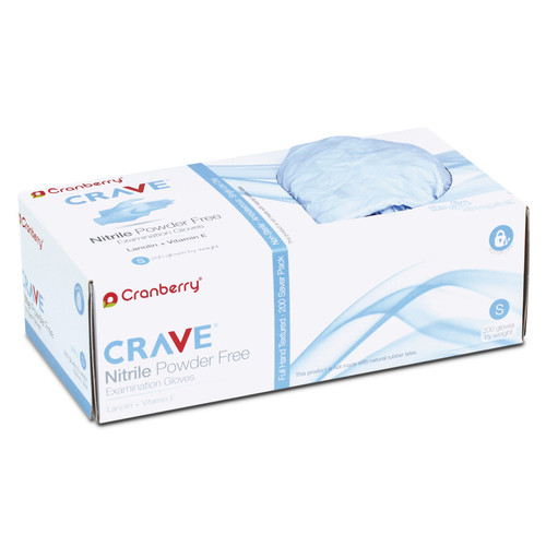 Cranberry Carbon Black Powder-Free Nitrile Gloves 200/Box