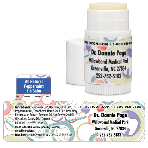 112013 | All-natural Personalized Mini Lip Balms please your patients and promote your practice.