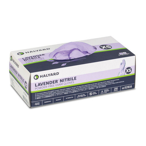 Halyard Purple Powder-Free Nitrile Exam Gloves 100/Box | Practicon Inc
