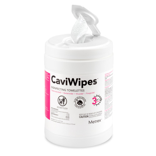 XL CaviWipes Towelettes 65/Canister | Practicon Inc