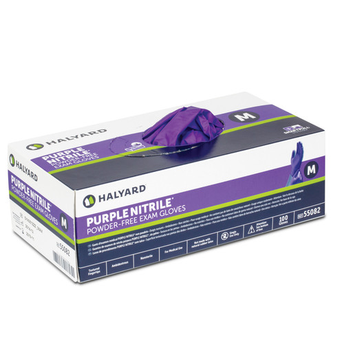 Halyard Lavender Nitrile Exam Gloves 250/Box | Practicon Inc