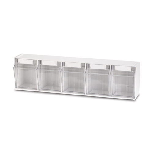 Deflecto Tilt Bin Interlocking Multi-Bins 5 Bin 7125206
