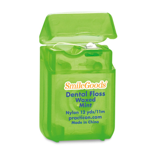 SmileGoods® Mint Waxed Dental Floss 12 yds. 72/Case