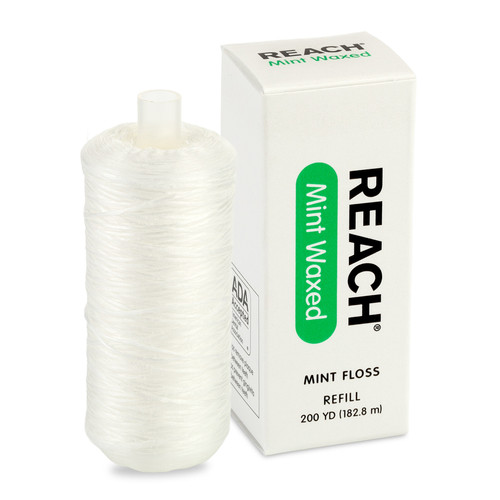 REACH® Mint Waxed Floss with Dispenser 200 yds. | Practicon