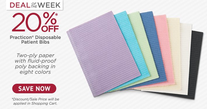 Deal of the Week: Practicon® Disposable Patient Bibs
