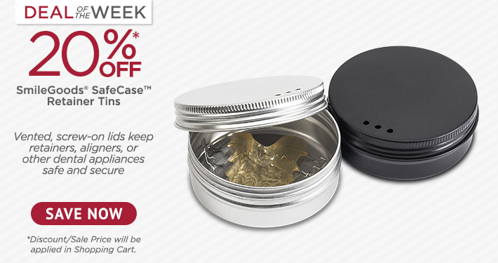 Deal of the Week: SmileGoods® SafeCase™ Retainer Tins 24/Box
