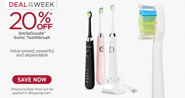Deal of the Week: SmileGoods® Sonic Toothbrush