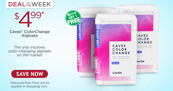 Deal of the Week: Cavex® ColorChange Alginate