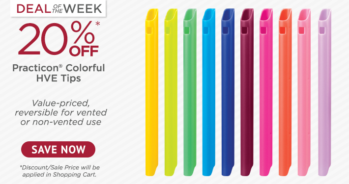 Deal of the Week Practicon Colorful HVE Tips