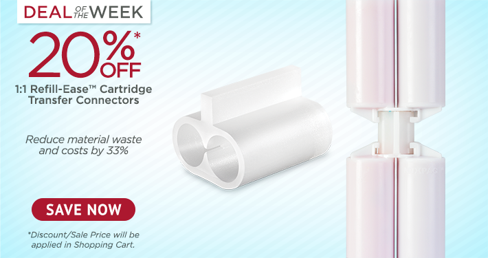 Deal of the Week: Practicon 1:1 Refill-Ease Cartridge Transfer Connectors 6/Pack