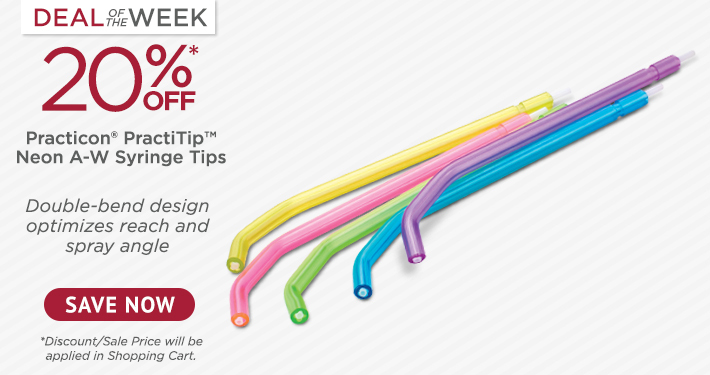 Deal of the Week PractiTip™ Neon A-W Syringe Tips 250/Pack