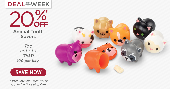 Deal of the Week Animal Tooth Savers 100/Pack