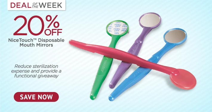 Deal of the Week: NiceTouch™ Disposable Mouth Mirrors 100/Box