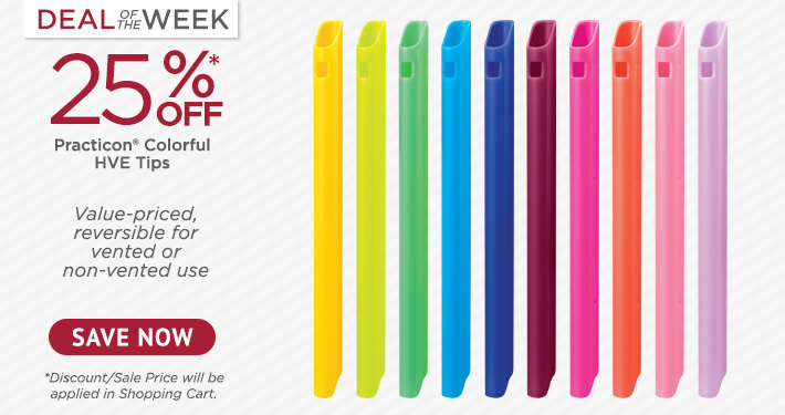Deal of the Week: Practicon Colorful HVE Tips