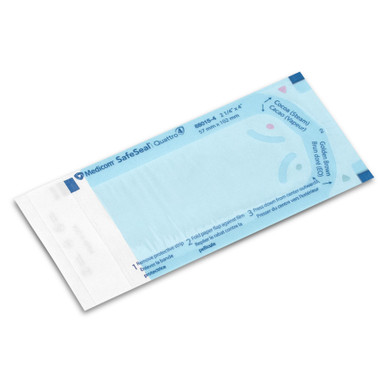SafeSeal Quattro Sterilization Pouches 2 1/4