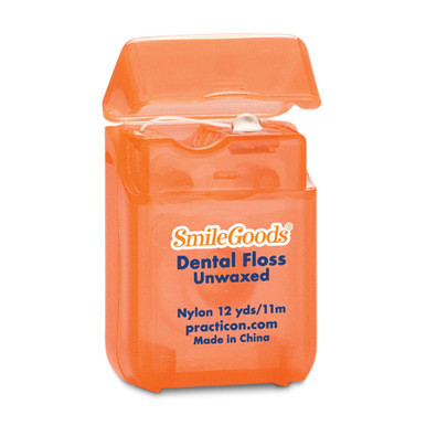 SmileGoods® Unwaxed Dental Floss 12 yds. 72/Case | Practicon